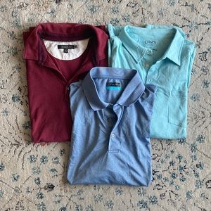 3 Men’s Polo/Golf T-Shirt Lot